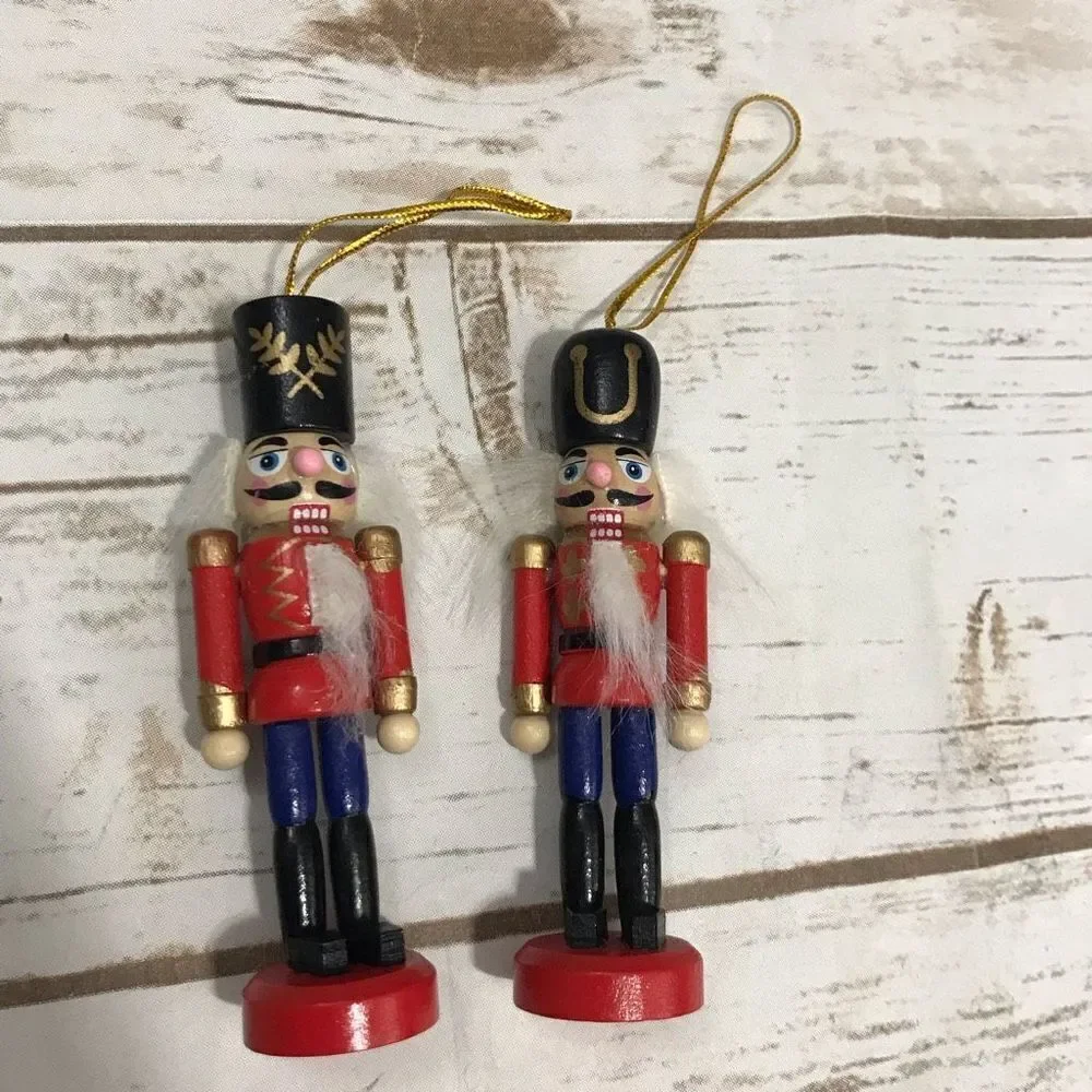 Nutcracker Ornament Christmas Tree Holiday Set of 2‎